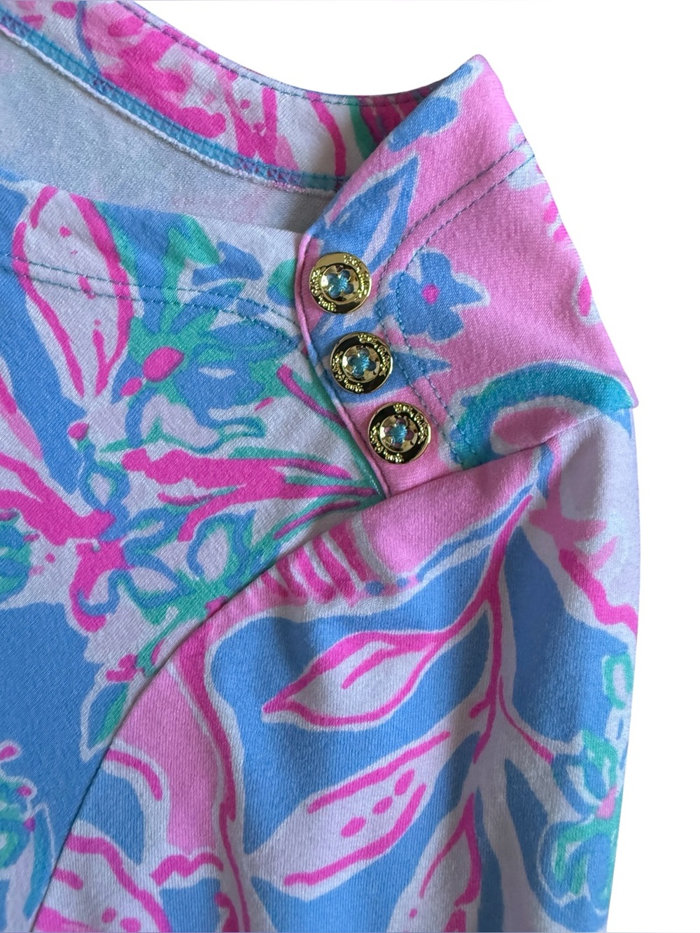 Lilly Pulitzer Sophie Dress L Viva La Lilly Tropical Floral Shift Dress - Picture 6 of 10